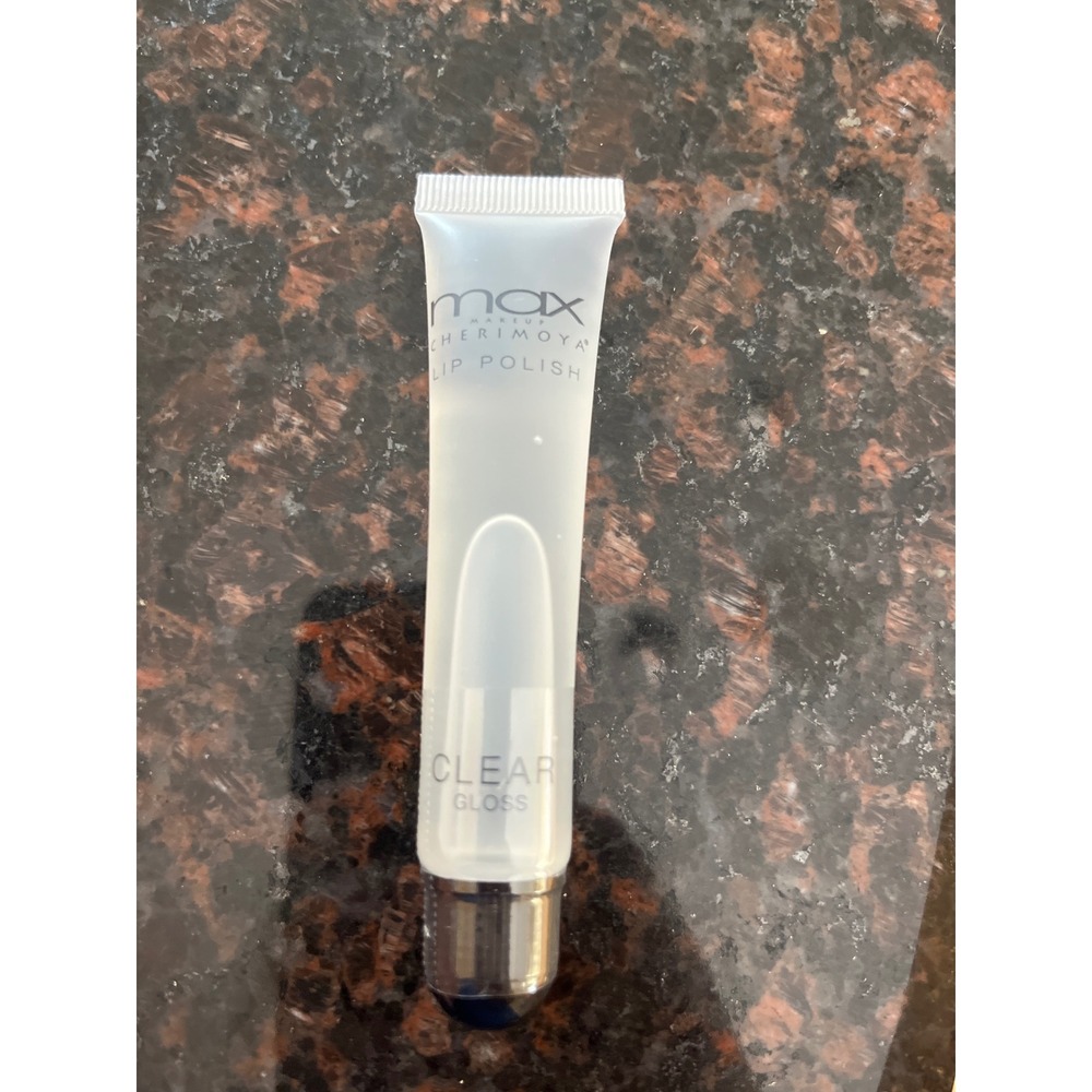 Max Makeup Cherimoya Lip Polish Clear Gloss High Shine Squeeze Tube New